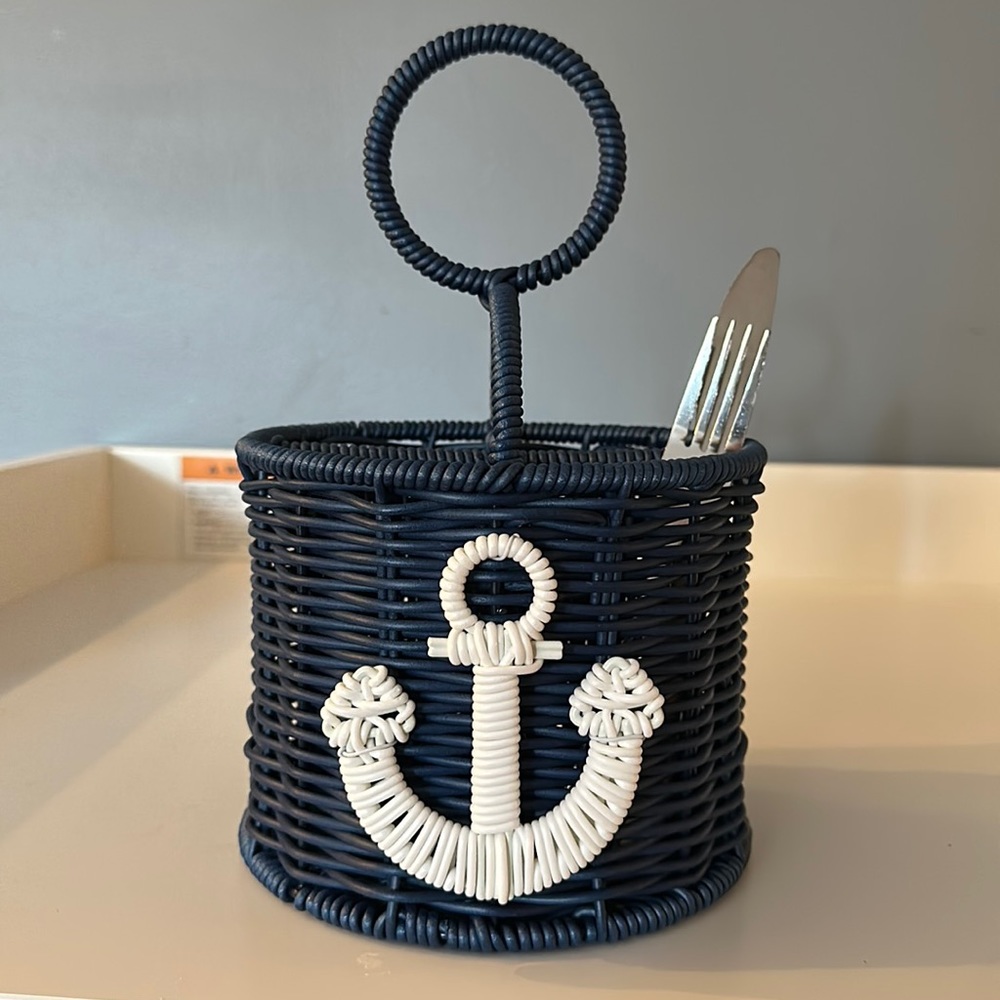 Nautical Wicker Basket - 6x4